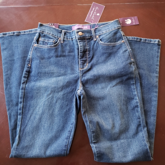 Gloria Vanderbilt Amanda Women's Size 6 Average High-Rise Bootcut Blue Jeans - Picture 5 of 7